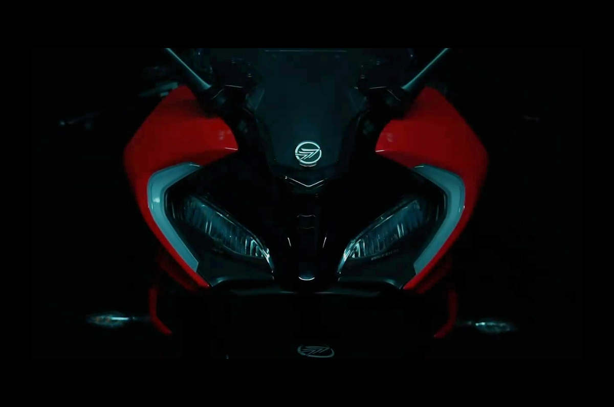 Teaser image of the upcoming Keeway faired sportbike.